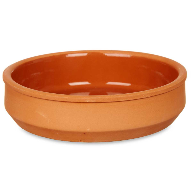 SET 4 CAZUELAS BARRO 16 CM COLOR MARRON