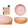 CONJ 4 CAÇAROLAS DE BARRO 16 CM  ROSA