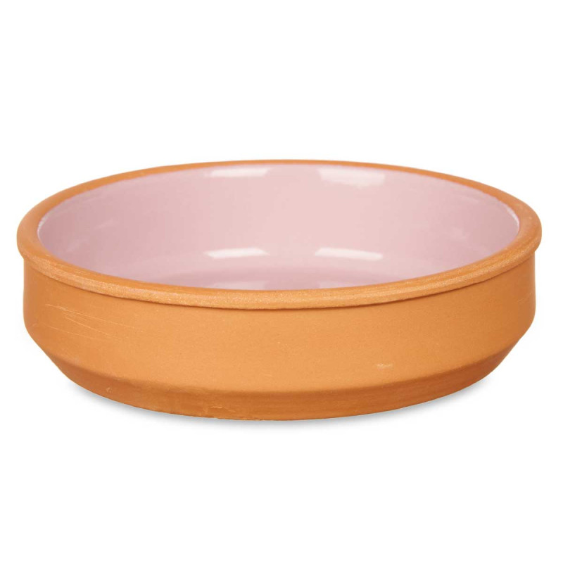 SET 4 CASSEROLES ARGILE 16 CM COULEUR ROSE