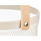 CESTA ROTONDA MANICO CREMA