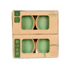 CONJ 4 CAÇAROLAS DE BARRO 16 CM  VERDE
