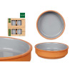 SET 4 CASSEROLES ARGILE 16 CM COULEUR GRIS