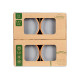 SET 4 CAZUELAS BARRO 16 CM COLOR GRIS