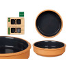 SET 4 CASSEROLES ARGILE 16 CM COULEUR NOIR