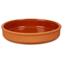 23CM BROWN COLOURED CLAY POT