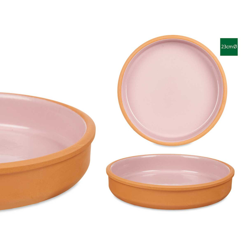 23CM PINK CLAY POT 