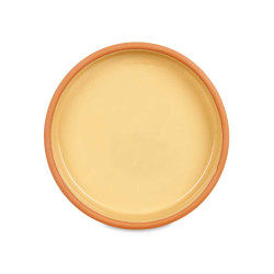 CASSEROLE ARGILE 23 CM COULEUR MOUTARDE