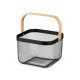 SQUARED BASKET HANDLE BLACK