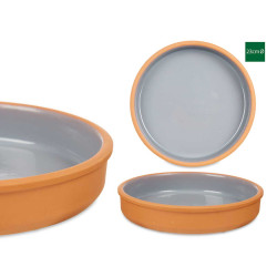 CAÇAROLAS DE BARRO 23 CM CINZENTO