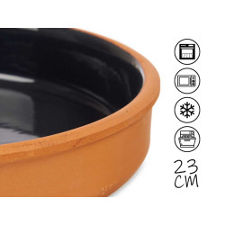 PENTOLA TERRACOTTA 23 CM COLORE NERO