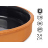 23CM BLACK CLAY POT 