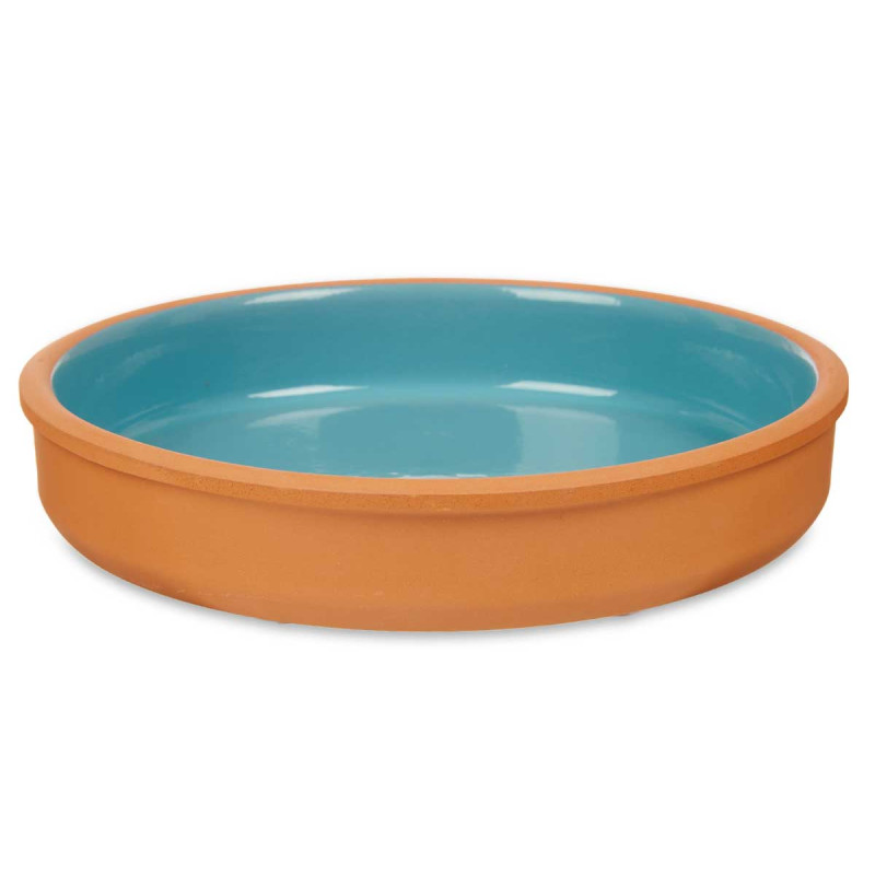 CASSEROLE ARGILE 23 CM COULEUR BLEU