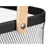 CESTA ROTONDA MANICO NERO 