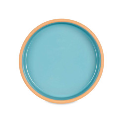 CAÇAROLA DE BARRO 23 CM  COR AZUL