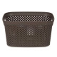 CESTO ORGANIZADOR PLASTICO 3L MARRON