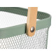 CESTA QUADRATA MANICO VERDE