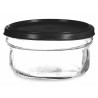 RECIPIENTE VIDRO REDONDO 415ML PRETO 