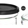RECIPIENTE VIDRO REDONDO 415ML PRETO 