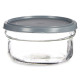 RECIPIENTE VIDRO REDONDO 415ML CINZENTO  