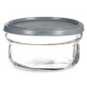 415ML GREY ROUND GLASS LUNCH BOX