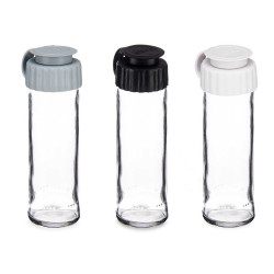 POIVRIER VERRE 112ML KIT 3 BLANC NOIR GRIS