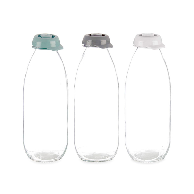 BOUTEILLE VERRE 1L KIT 3 ASSORT 3