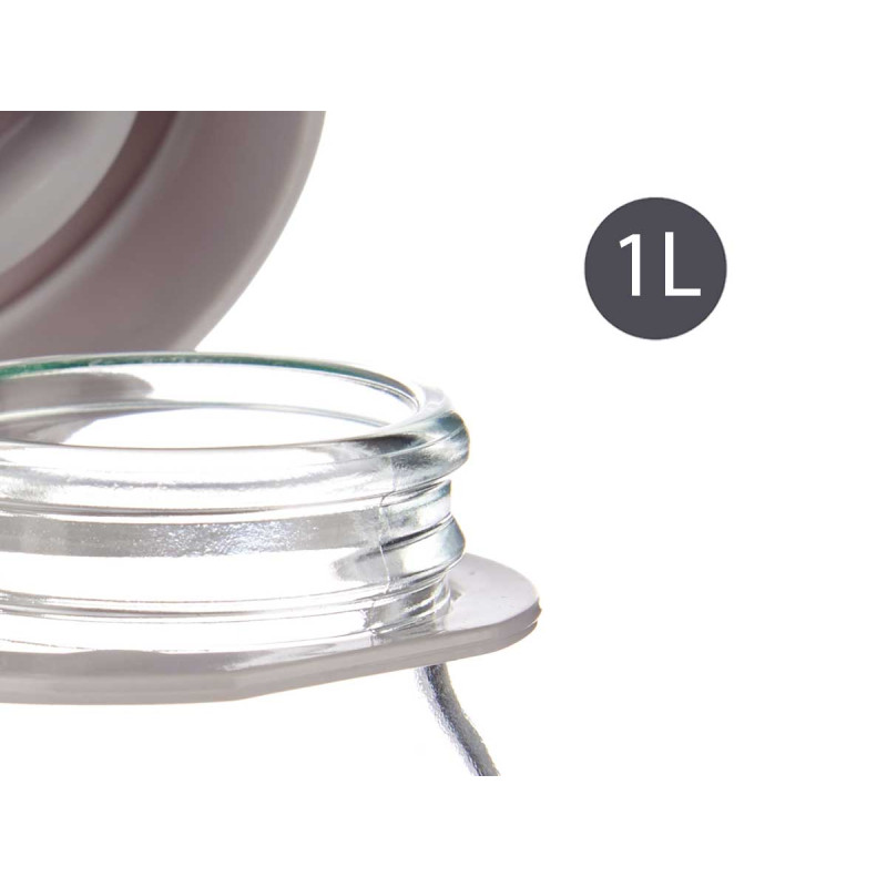 BOUTEILLE VERRE 1L KIT 3 ASSORT 3
