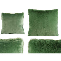 COUSSIN POIL COURT VERT FONCÉ 40CM