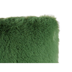 COUSSIN POIL COURT VERT FONCÉ 40CM