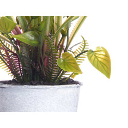 VASO METAL C FLORES SORT 4