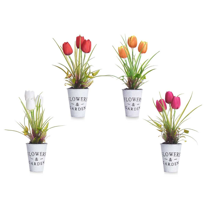 VASO METAL C TULIPAS SORT 4