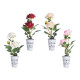 VASO METAL C ROSAS SORT 4