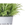 VASO METAL C PLANTAS VERDES 23CM SORT 3