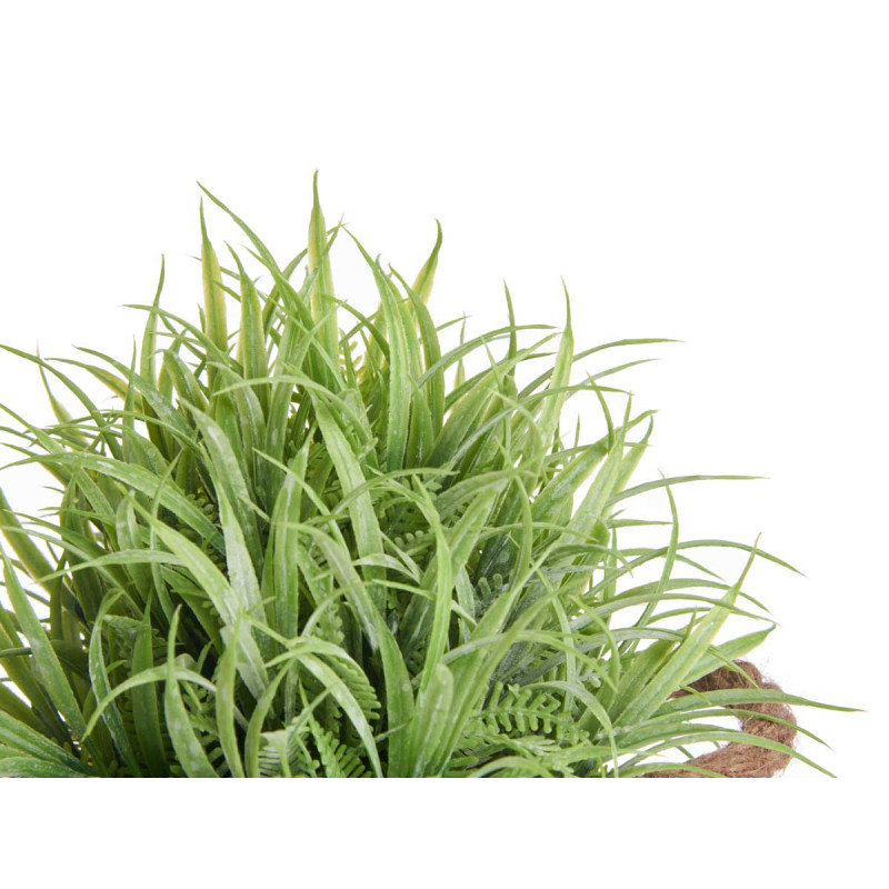 VASO METAL C PLANTAS VERDES 24CM SORT 3
