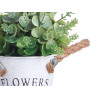 VASO METAL C PLANTAS VERDES 24CM SORT 3