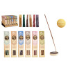 30 BÂTONNETS D'ENCENS SUPPORT EN BOIS ASSORT 6