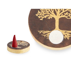 30 CÔNES D'ENCENS SUPPORT EN BOIS ASSORTIS 6