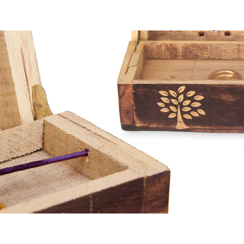 HORIZONTAL BOX SUPPORT 10 INCENSE STICKS ASSORT 6
