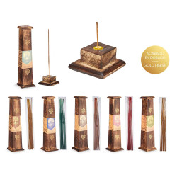 BOÎTE VERTIC SUPPORT 10 BÂTONNETS D'ENCENS ASSORT6