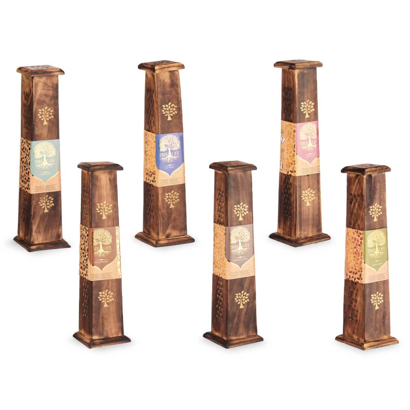 CAIXA VERTICAL SUPORTE 10 BARRAS INCENSO SORT 6