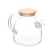TETERA BOROSILICATO TAPA BAMBU 1,2L