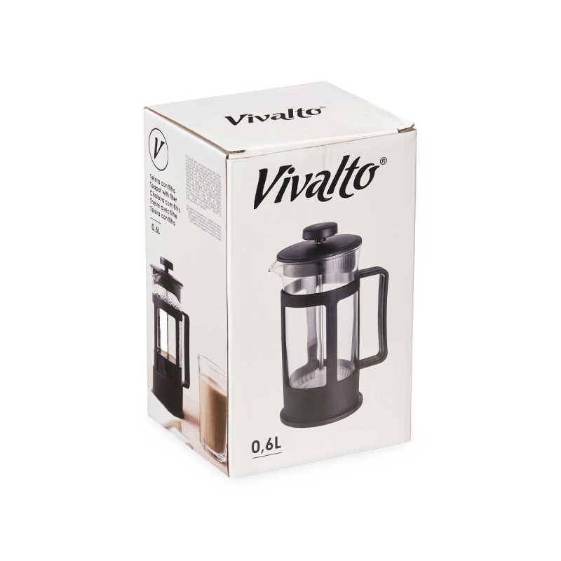 TETERA VIDRIO PLASTICO EMBOLO 600ML