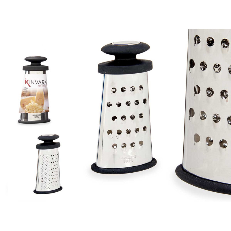 RÂPE EN ACIER AVEC MANCHE EN SILICONE NOIR