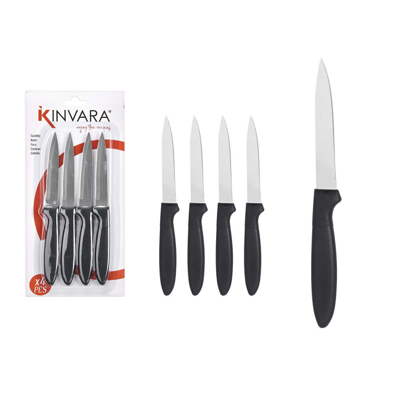 SET 4 COLTELLI NORMALI NERI