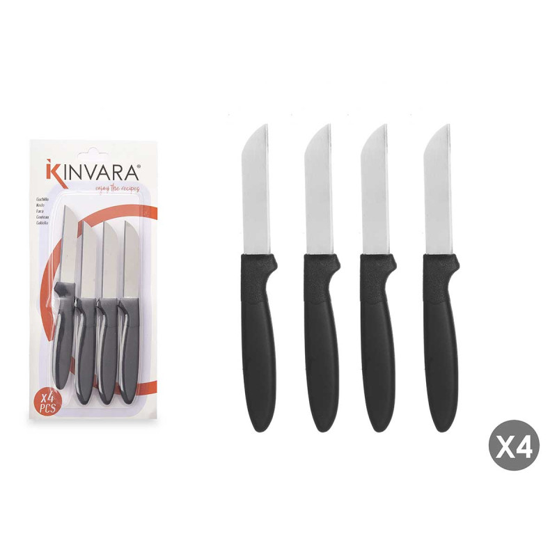 SET 4 COUTEAUX À ÉPLUCHER NOIRS