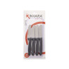 SET 4 CUCHILLOS UNTAR NEGROS