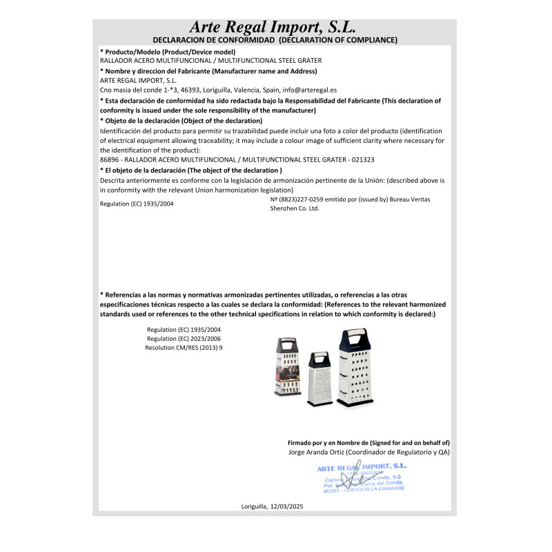 RÂPE EN ACIER MULTIFONCTIONNELLE