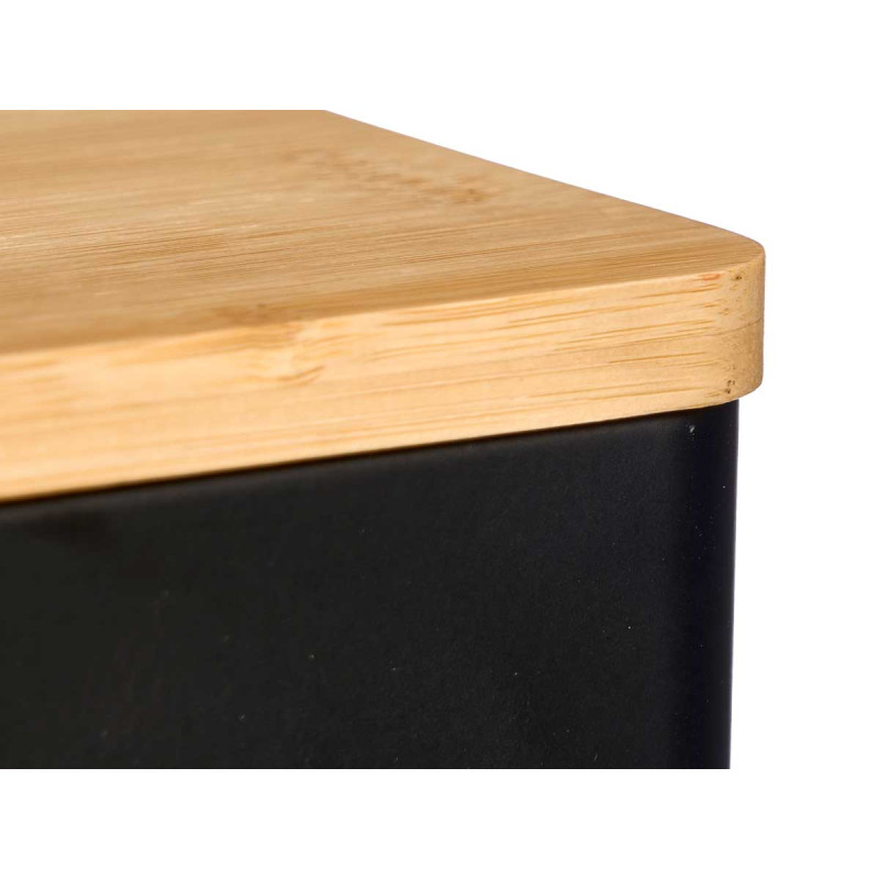SALIÈRE COUVERCLE BAMBOU NOIR