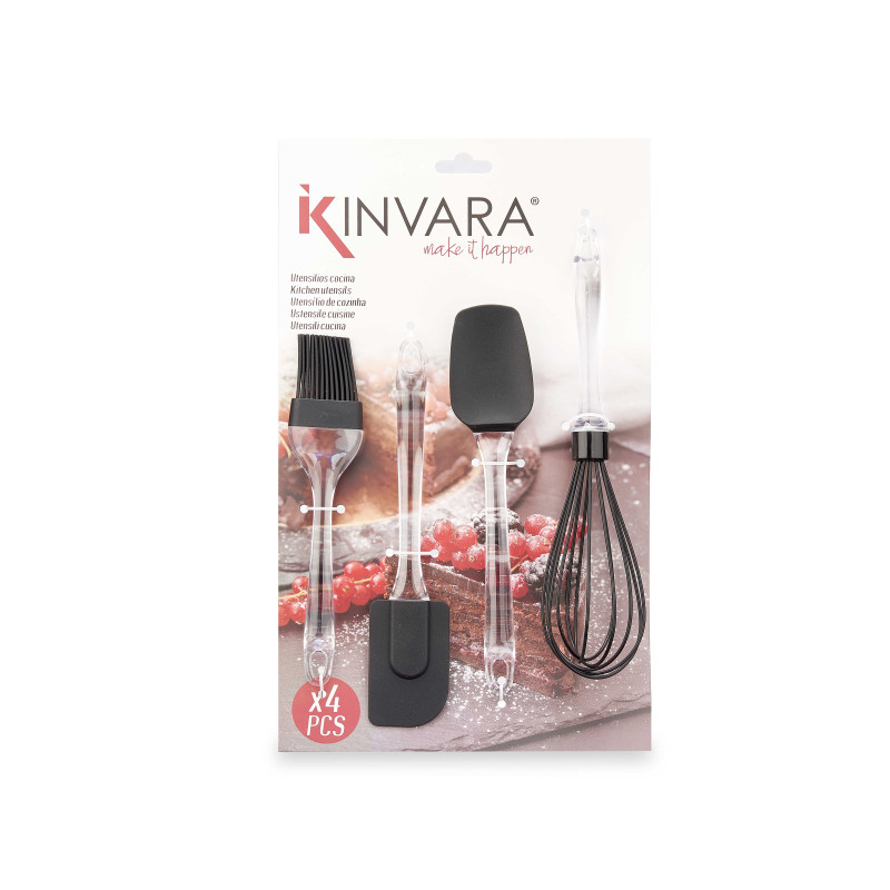 SET 4 PZS UTENSILIOS SILICONA