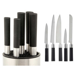 ROUND STEEL HOLDER 5 KNIVES